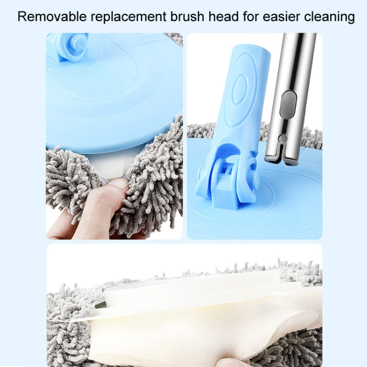 Car Chenille Curved Handle Telescopic Car Wash Soft Bristle Mop(Blue) - Car washing supplies by PMC TechLife | Online Shopping South Africa | PMC TechLife | Buy Now Pay Later Mobicred