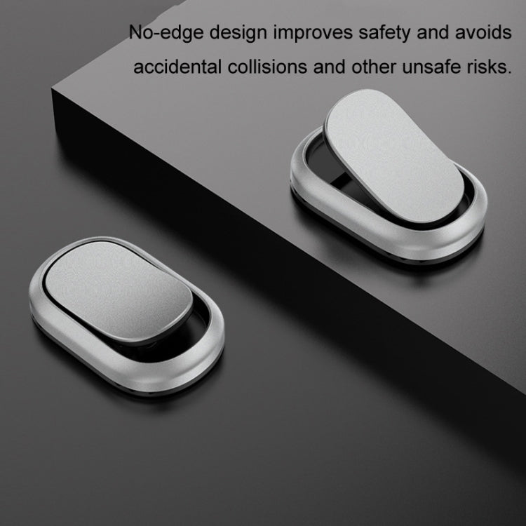 2pcs/set Car Adhesive Multifunctional Invisible Hook(Metal Gray) - Auto Fastener & Clips by PMC TechLife | Online Shopping South Africa | PMC TechLife | Buy Now Pay Later Mobicred