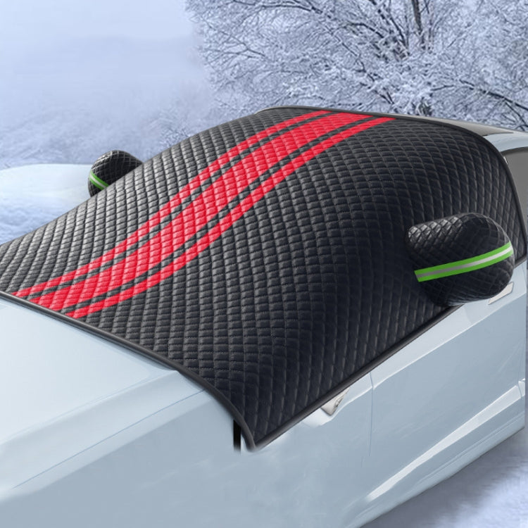 Car Front Windshield Snow and Anti-freeze Thickened Car Cover, Size: Black Red Sedan - Window Foils & Solar Protection by PMC TechLife | Online Shopping South Africa | PMC TechLife | Buy Now Pay Later Mobicred
