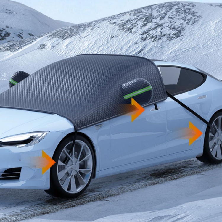 Car Front Windshield Snow and Anti-freeze Thickened Car Cover, Size: Black Red SUV - Window Foils & Solar Protection by PMC TechLife | Online Shopping South Africa | PMC TechLife | Buy Now Pay Later Mobicred
