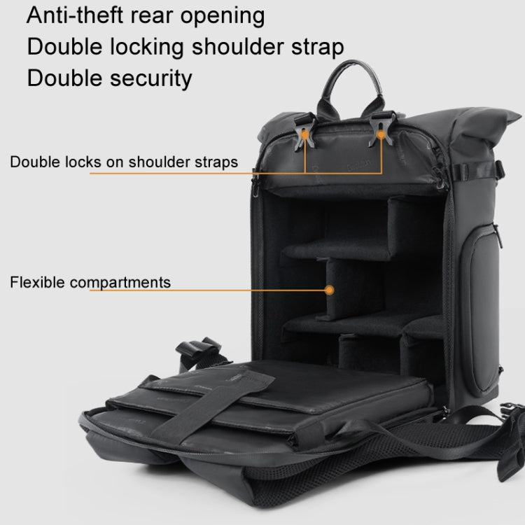 Cwatcun D113 Shoulder Leisure Camera Bag Waterproof High Capacity Outdoor Travel Photography Bag, Color: Small Black - free shipping - PMC TechLife - Order now!