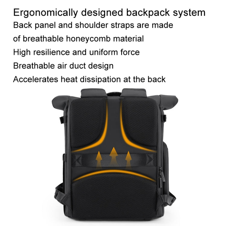 Cwatcun D113 Shoulder Leisure Camera Bag Waterproof High Capacity Outdoor Travel Photography Bag, Color: Small Black - free shipping - PMC TechLife - Order now!
