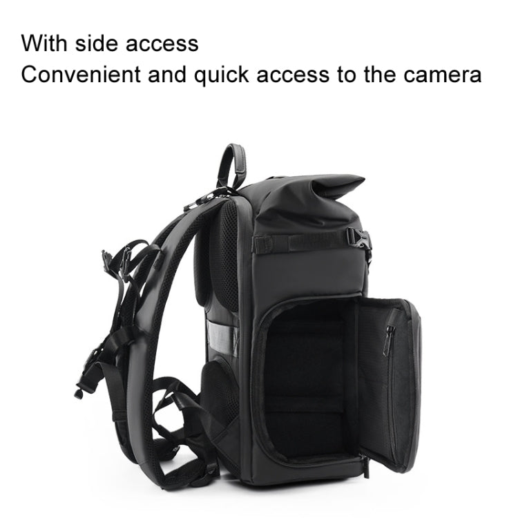 Cwatcun D113 Shoulder Leisure Camera Bag Waterproof High Capacity Outdoor Travel Photography Bag, Color: Small Black - free shipping - PMC TechLife - Order now!