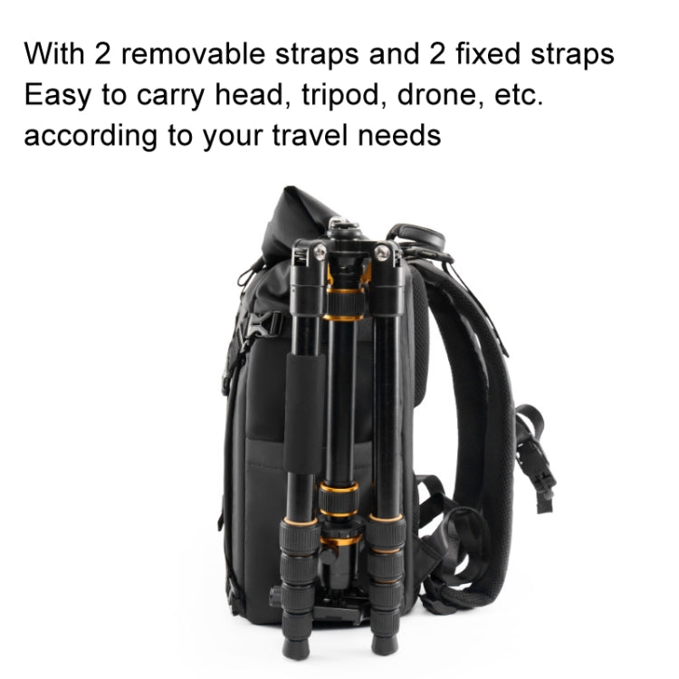 Cwatcun D113 Shoulder Leisure Camera Bag Waterproof High Capacity Outdoor Travel Photography Bag, Color: Small Black - free shipping - PMC TechLife - Order now!