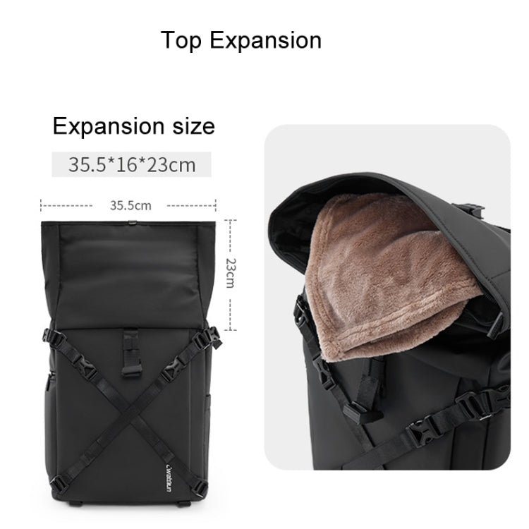 Cwatcun D113 Shoulder Leisure Camera Bag Waterproof High Capacity Outdoor Travel Photography Bag, Color: Small Black - free shipping - PMC TechLife - Order now!