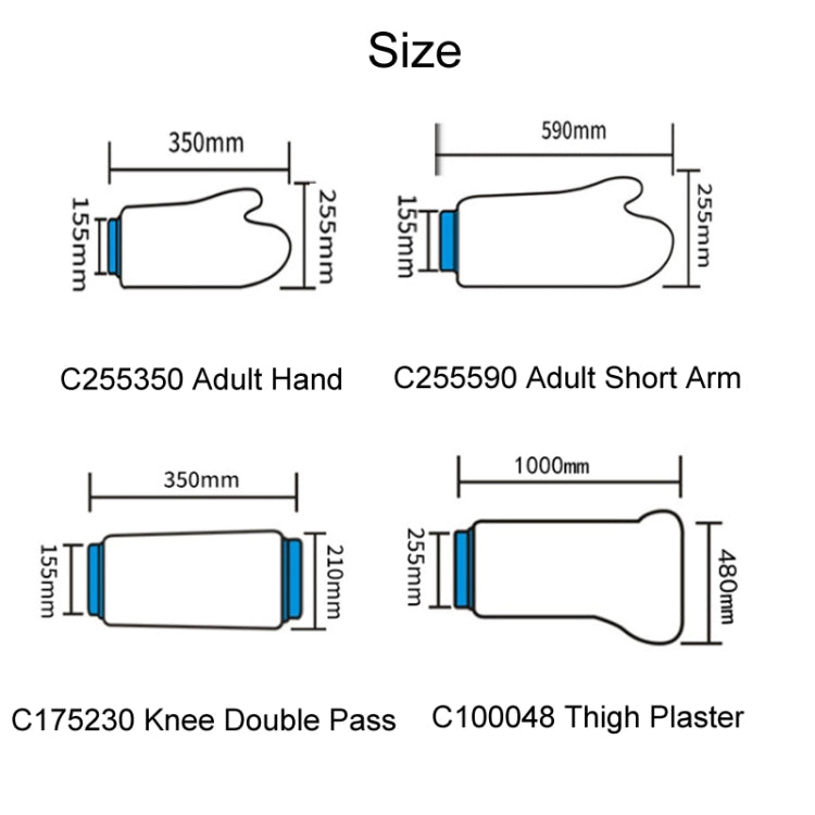 Fracture Waterproof Plaster Postoperative Bathing Protection, Model: C255590 Adult Short Arm - free shipping - PMC TechLife - Order now!