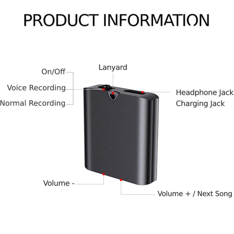 Q63 HD Noise Canceling Magnetic Voice Recorder Portable Intelligent Voice Activated Recording Pen, Capacity: 16GB(Black) - Recording Pen by PMC TechLife | Online Shopping South Africa | PMC TechLife | Buy Now Pay Later Mobicred