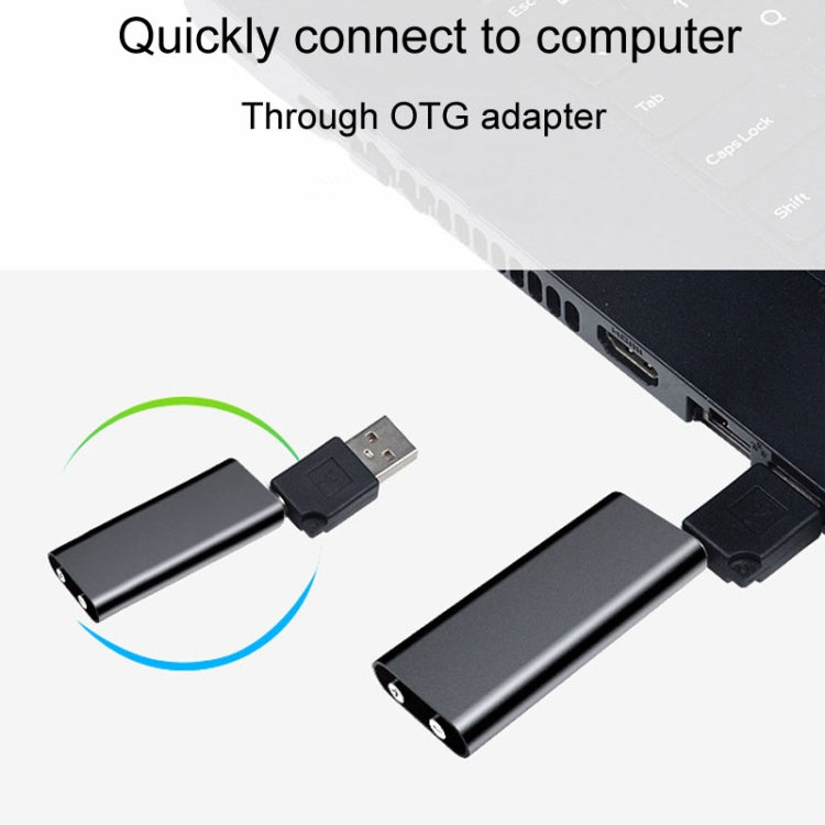 Q25 Intelligent Voice Recorder With Screen HD Noise Canceling Back Clip Voice Reporter, Size: 8GB(Black) - Recording Pen by PMC TechLife | Online Shopping South Africa | PMC TechLife | Buy Now Pay Later Mobicred