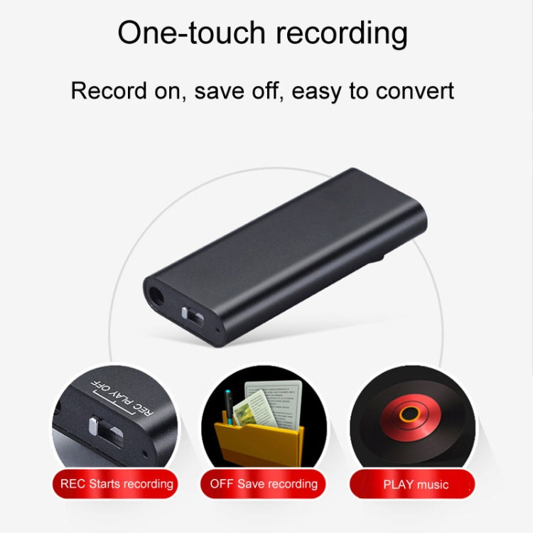 Q25 Intelligent Voice Recorder With Screen HD Noise Canceling Back Clip Voice Reporter, Size: 4GB(Black) - Recording Pen by PMC TechLife | Online Shopping South Africa | PMC TechLife | Buy Now Pay Later Mobicred