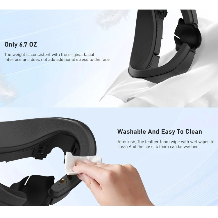 AMVR Q3FC1 For Meta Quest3 Mask Ice Silk Breathable Leather Material(Mask+1 Ice Silk) - free shipping - PMC TechLife - Order now!