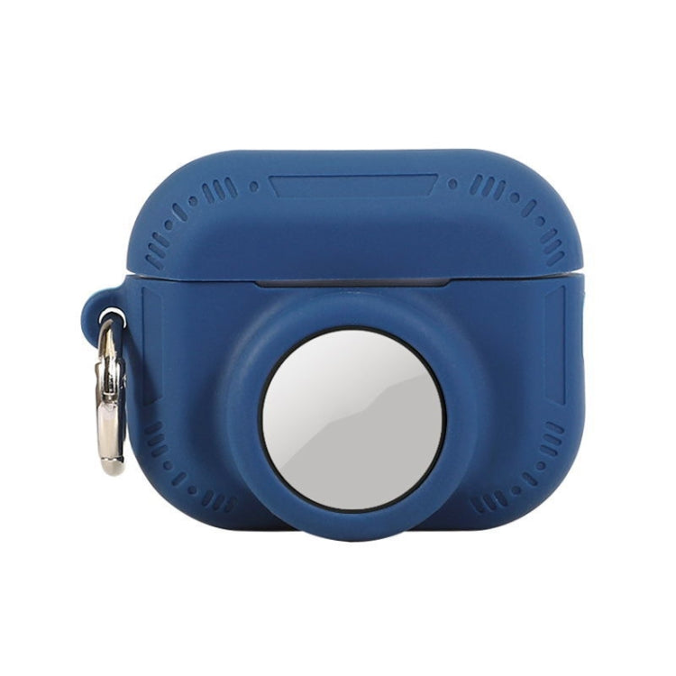 For AirPods Pro 2 / Airtag 2 In 1 All-inclusive Silicone Anti-drop Protection Case(Deep Blue) - For AirPods Pro 2 by PMC Jewellery | Online Shopping South Africa | PMC Jewellery | Buy Now Pay Later Mobicred