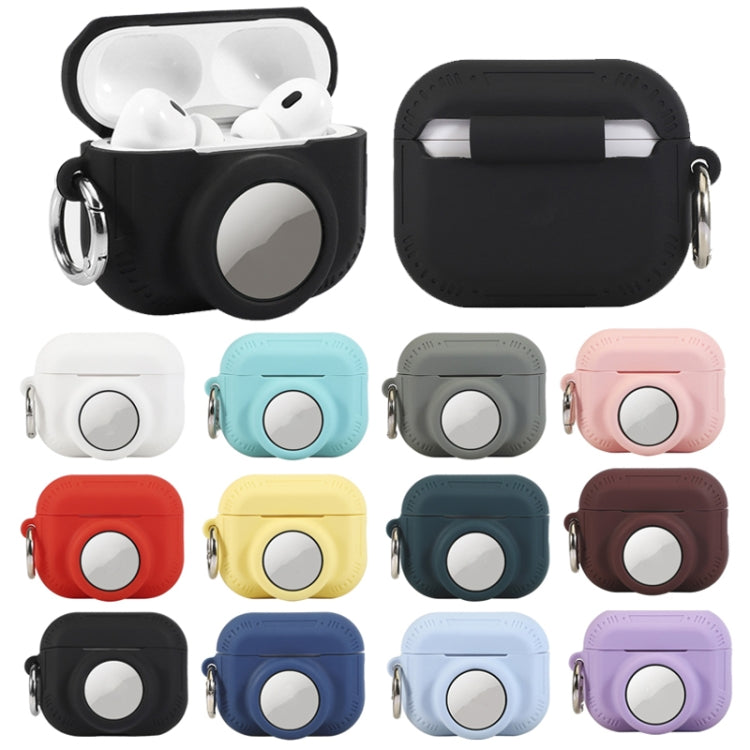 For AirPods Pro 2 / Airtag 2 In 1 All-inclusive Silicone Anti-drop Protection Case(White) - For AirPods Pro 2 by PMC Jewellery | Online Shopping South Africa | PMC Jewellery | Buy Now Pay Later Mobicred