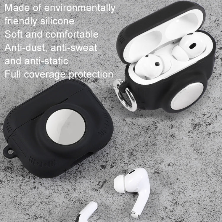 For AirPods Pro 2 / Airtag 2 In 1 All-inclusive Silicone Anti-drop Protection Case(White) - For AirPods Pro 2 by PMC Jewellery | Online Shopping South Africa | PMC Jewellery | Buy Now Pay Later Mobicred