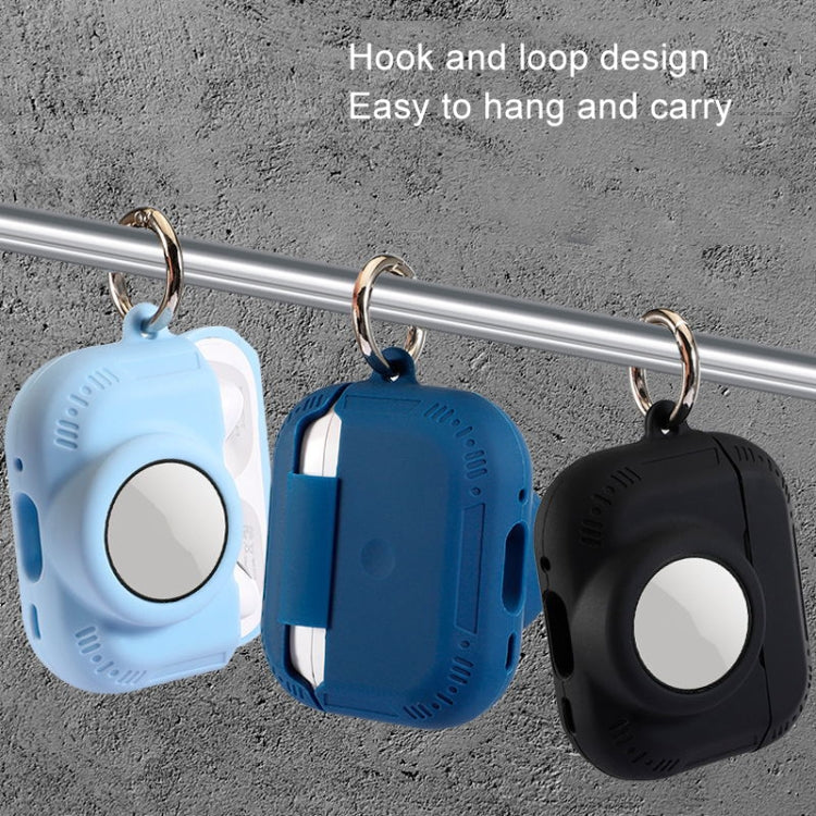 For AirPods Pro 2 / Airtag 2 In 1 All-inclusive Silicone Anti-drop Protection Case(White) - For AirPods Pro 2 by PMC Jewellery | Online Shopping South Africa | PMC Jewellery | Buy Now Pay Later Mobicred