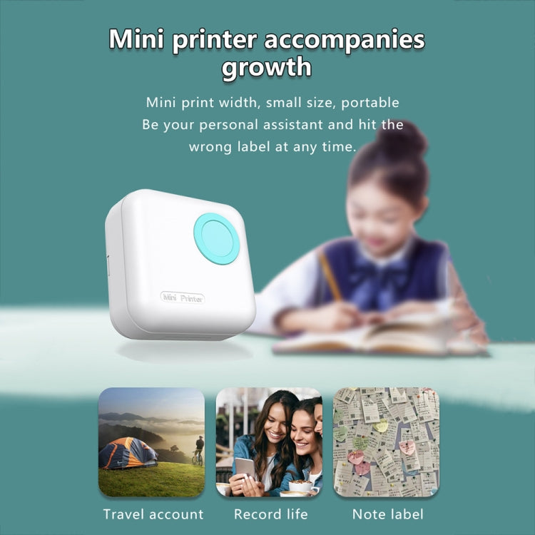 M2 Small Portable Wireless Thermal Photo Printer Student Error Question Label Printer(Blue) - free shipping - PMC TechLife - Order now!