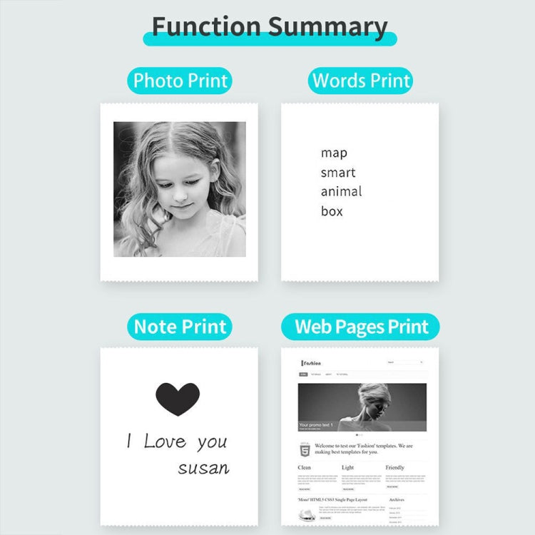 A32 Small Portable Self-adhesive Error Question Photo Label Bluetooth Pocket Thermal Printer(English Version) - Photo Printers by Huawei | Online Shopping South Africa | PMC TechLife | Buy Now Pay Later Mobicred
