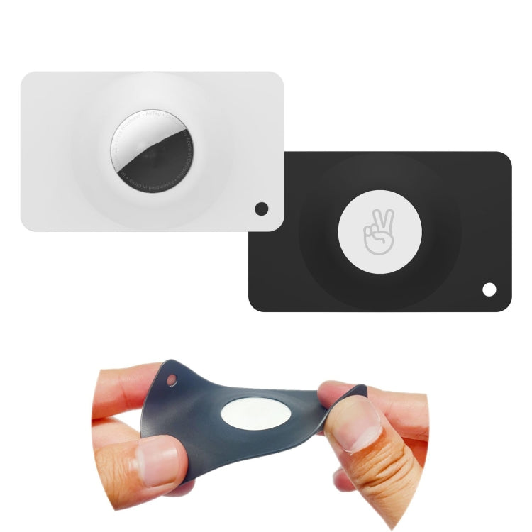 For AirTag Card Protective Case Wallet Card Loss Prevention Locator Protective Case(Black) - Wallet Series by PMC TechLife | Online Shopping South Africa | PMC TechLife