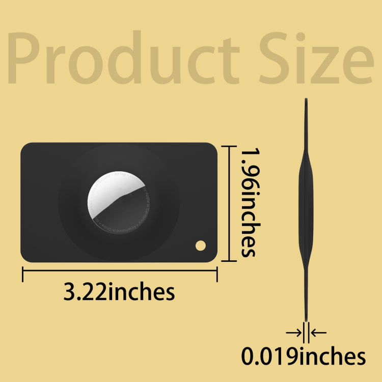 For AirTag Card Protective Case Wallet Card Loss Prevention Locator Protective Case(Black) - Wallet Series by PMC TechLife | Online Shopping South Africa | PMC TechLife