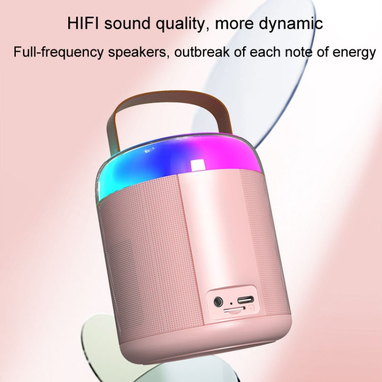 Home Portable Bluetooth Speaker Small Outdoor Karaoke Audio, Color: Y1 White(Monocular wheat) - Microphone by PMC TechLife | Online Shopping South Africa | PMC TechLife | Buy Now Pay Later Mobicred