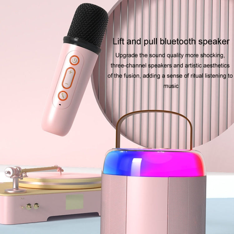 Home Portable Bluetooth Speaker Small Outdoor Karaoke Audio, Color: Y2 White(Monocular wheat) - Microphone by PMC TechLife | Online Shopping South Africa | PMC TechLife | Buy Now Pay Later Mobicred