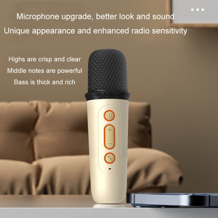 Home Portable Bluetooth Speaker Small Outdoor Karaoke Audio, Color: Y1 Black(Double wheat) - Microphone by PMC TechLife | Online Shopping South Africa | PMC TechLife | Buy Now Pay Later Mobicred