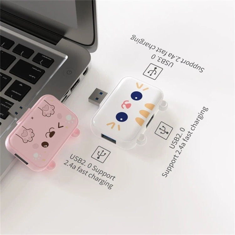 3 In 1 Type-C Docking Station USB Hub For iPad / Phone Docking Station, Port: 3H HDMI+PD+USB3.0 Pink - USB HUB by PMC TechLife | Online Shopping South Africa | PMC TechLife | Buy Now Pay Later Mobicred