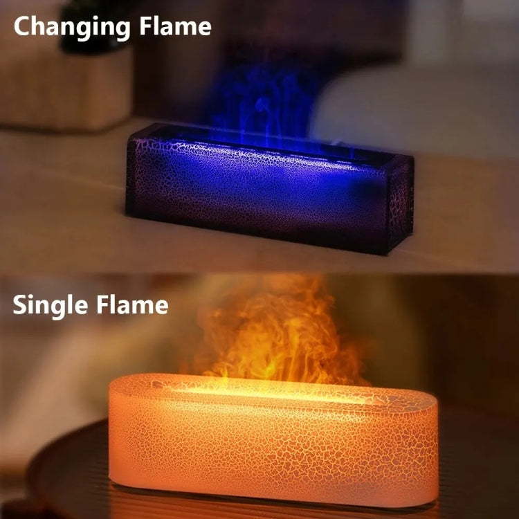 Lava Flame Aromatherapy Machine Air Atomizing Humidifier With Colorful Light, Model: DQ709 PRO  Black - free shipping - PMC TechLife - Order now!