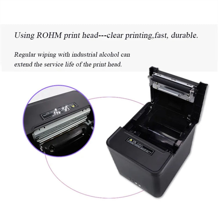 80mm USB+Network Port Thermal Receipt Printer Store Cashier Printer(UK Plug) - Printer by PMC TechLife | Online Shopping South Africa | PMC TechLife | Buy Now Pay Later Mobicred