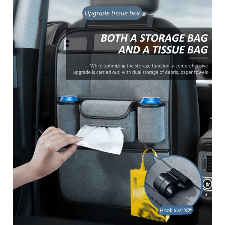 Multifunction Car Seat Back Storage Bag Seat Back Pocket Car Utility Storage Hanging Bag(Gray) - Stowing Tidying by PMC TechLife | Online Shopping South Africa | PMC TechLife | Buy Now Pay Later Mobicred