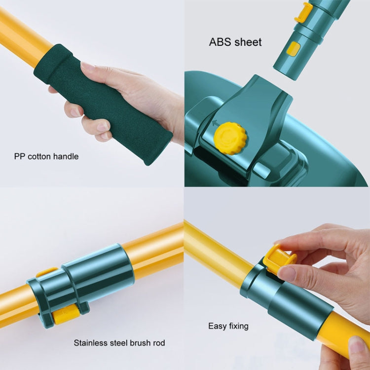 Curved Rod Car Wash Mop Retractable Cleaning Tool No Harm Car Special Soft Brush(Lake Green) - Car washing supplies by PMC TechLife | Online Shopping South Africa | PMC TechLife | Buy Now Pay Later Mobicred