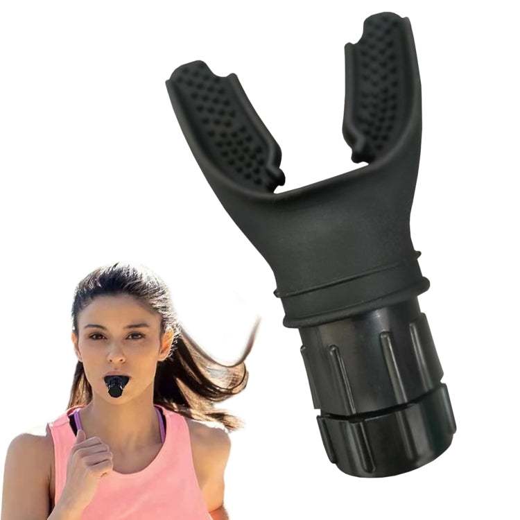 Breathing Exerciser Trainer Adjusts Resistance Lung Capacity Strengthener(Black) - free shipping - PMC TechLife - Order now!