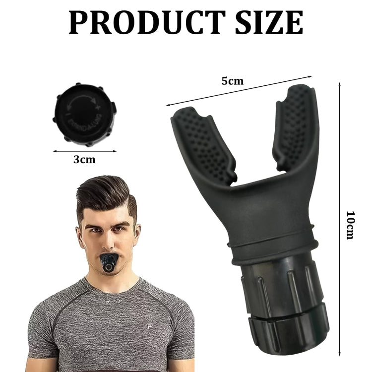 Breathing Exerciser Trainer Adjusts Resistance Lung Capacity Strengthener(Black) - free shipping - PMC TechLife - Order now!