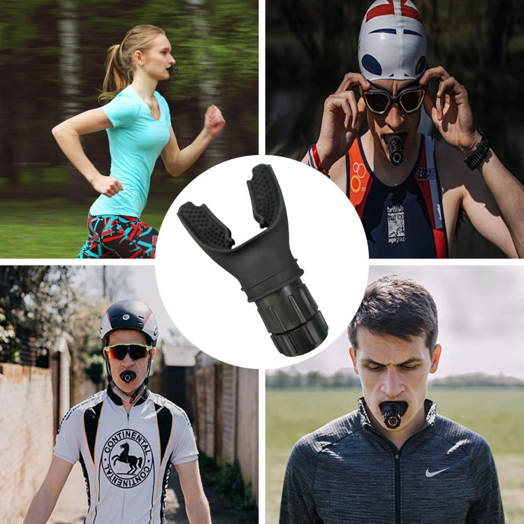 Breathing Exerciser Trainer Adjusts Resistance Lung Capacity Strengthener(Black) - free shipping - PMC TechLife - Order now!