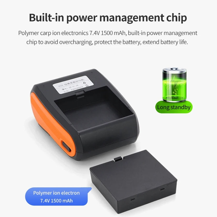 58mm Portable Logistics Takeaway Receipt Bluetooth Thermal Printer(US Plug) - Printer by PMC TechLife | Online Shopping South Africa | PMC TechLife | Buy Now Pay Later Mobicred