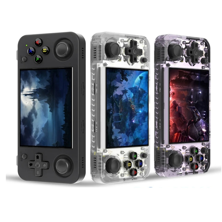 ANBERNIC RG35XX H Handheld Game Console 3.5 Inch IPS Screen Linux System 64GB(Transparent White) - free shipping - PMC TechLife - Order now!