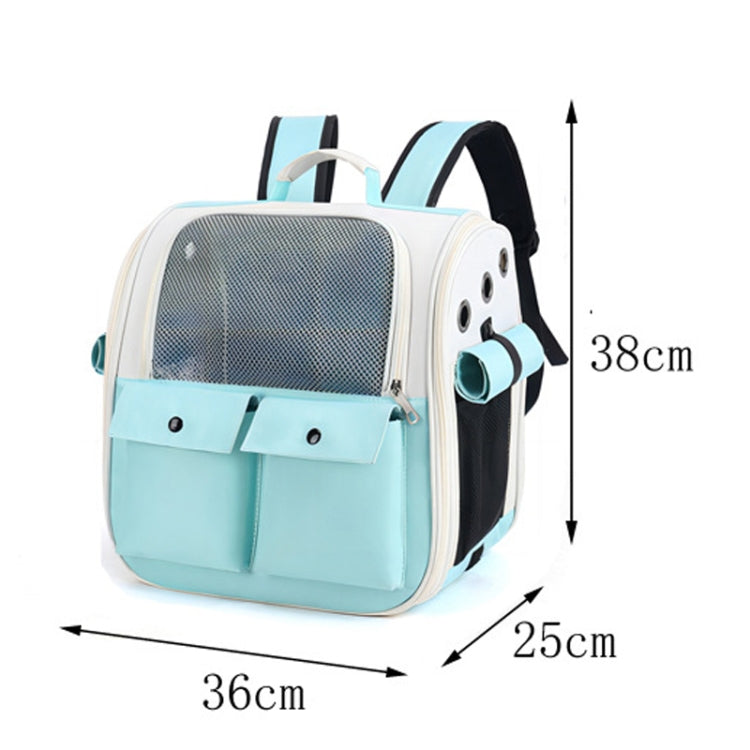Breathable Square Cat Backpack Foldable Outdoor Portable Pet Bag(Model 4 Pink) - Pet Bags by PMC TechLife | Online Shopping South Africa | PMC TechLife | Buy Now Pay Later Mobicred