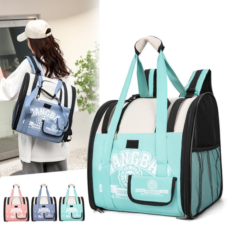 Simple Contrasting Pet Backpack Space Capsule Cat Bag Shoulder Dog Bag(Model 5 Blue) - Pet Storages & Bags by PMC TechLife | Online Shopping South Africa | PMC TechLife | Buy Now Pay Later Mobicred