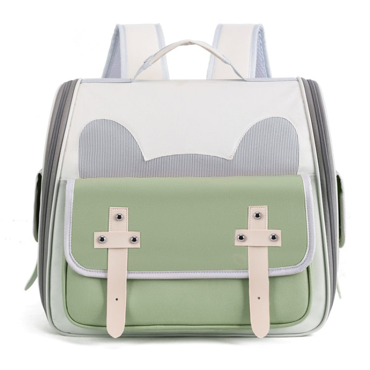 Outdoor Cat Backpack Large Capacity Breathable Pet Bag(Model 7 Green) - free shipping - PMC TechLife - Order now!