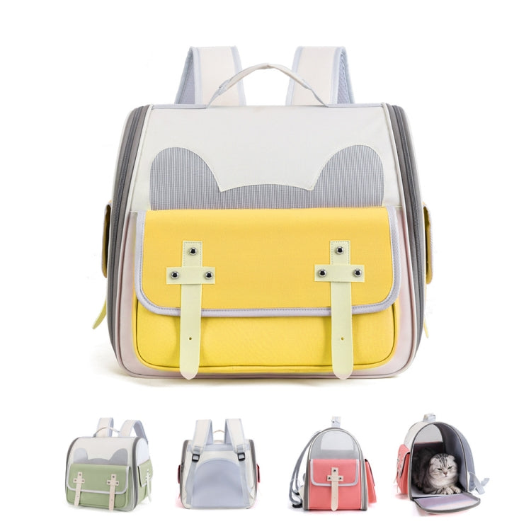 Outdoor Cat Backpack Large Capacity Breathable Pet Bag(Model 7 Pink) - Pet Bags by PMC TechLife | Online Shopping South Africa | PMC TechLife | Buy Now Pay Later Mobicred