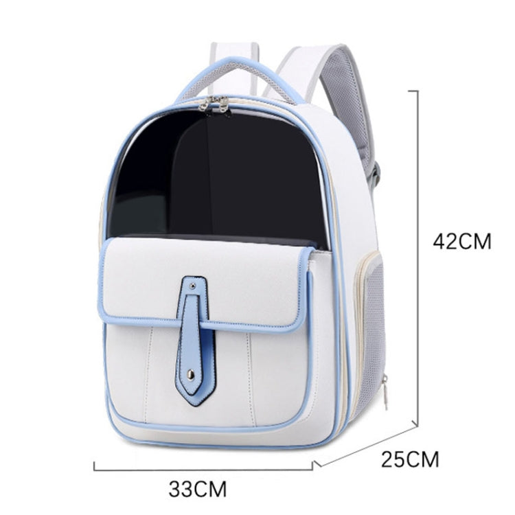PU Pet Bag Cats And Dogs Outing Carrying Capsule Double Shoulder Backpacks(Model 6 Pink) - Pet Bags by PMC TechLife | Online Shopping South Africa | PMC TechLife | Buy Now Pay Later Mobicred