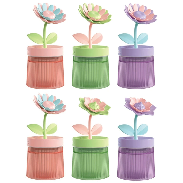 Flower Spray Hhydrating Colorful Atmosphere Light USB Aromatherapy Humidifier, Color: Gardenia Green - Air Purifiers & Accessories by PMC TechLife | Online Shopping South Africa | PMC TechLife | Buy Now Pay Later Mobicred