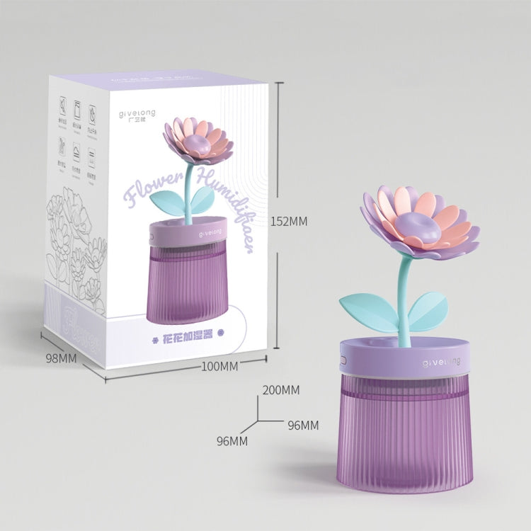 Flower Spray Hhydrating Colorful Atmosphere Light USB Aromatherapy Humidifier, Color: Sunflower Pink - Air Purifiers & Accessories by PMC TechLife | Online Shopping South Africa | PMC TechLife | Buy Now Pay Later Mobicred