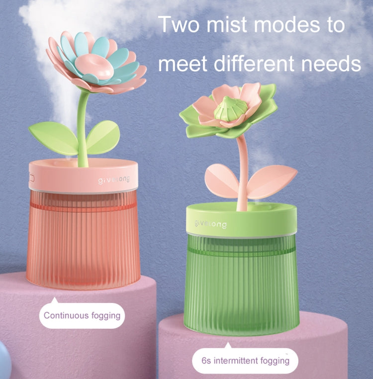 Flower Spray Hhydrating Colorful Atmosphere Light USB Aromatherapy Humidifier, Color: Gardenia Green - Air Purifiers & Accessories by PMC TechLife | Online Shopping South Africa | PMC TechLife | Buy Now Pay Later Mobicred