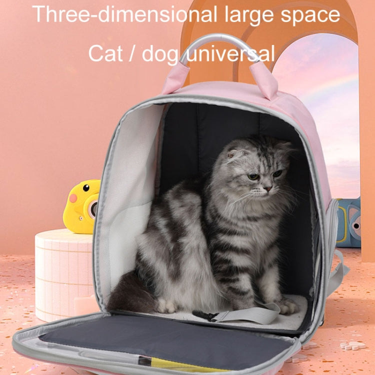 Pets Colorful Double Shoulder Bag Cats And Dogs Outing Carrying Capsule Backpacks(Model 6 Pink) - Pet Bags by PMC TechLife | Online Shopping South Africa | PMC TechLife | Buy Now Pay Later Mobicred