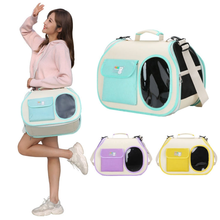 Crossbody Pet Bag Cast And Dogs Outdoor Carrying Portable Single Shoulder Bag(Yellow) - Pet Bags by PMC TechLife | Online Shopping South Africa | PMC TechLife | Buy Now Pay Later Mobicred