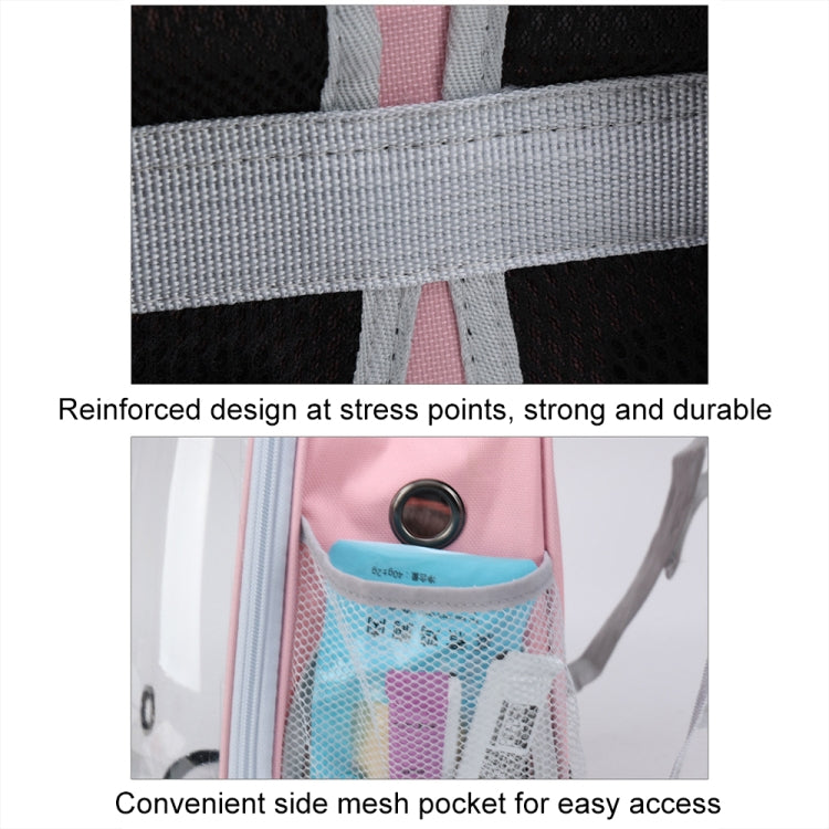 Cartoon Pattern Cat Transparent Pet Bag Space Capsule Portable Pet Backpack, Color: Grey - Pet Bags by PMC TechLife | Online Shopping South Africa | PMC TechLife | Buy Now Pay Later Mobicred