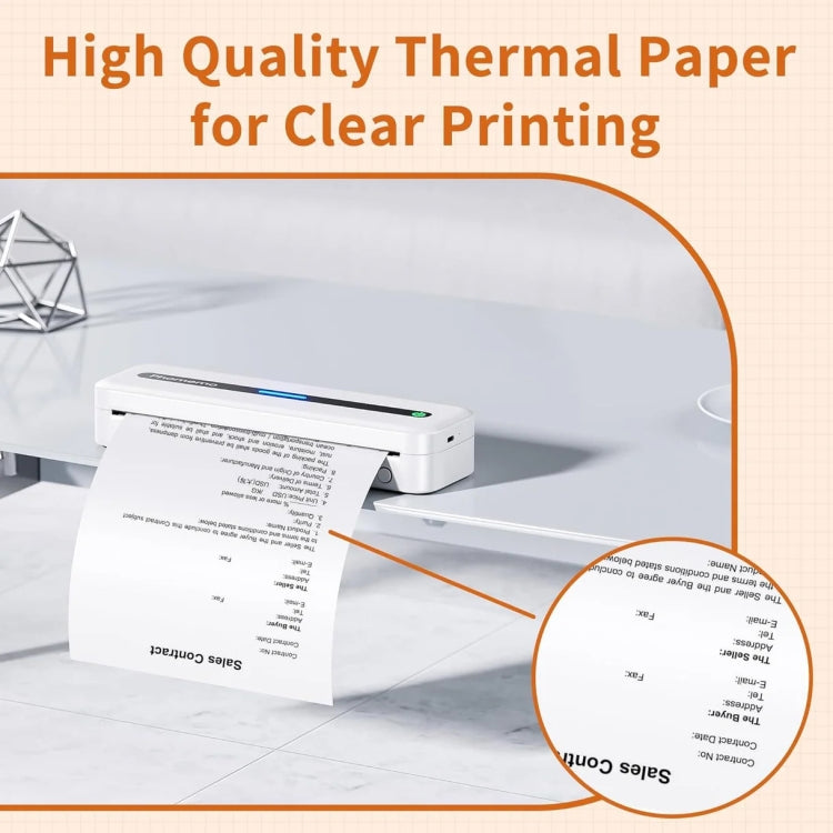 Phomemo 3rolls /Box 110mm Writing Quick-Drying Thermal Paper 10-Year Long-Lasting For M832 / M833 / M834 / M835 Printer - Printer Accessories by PMC TechLife | Online Shopping South Africa | PMC TechLife | Buy Now Pay Later Mobicred