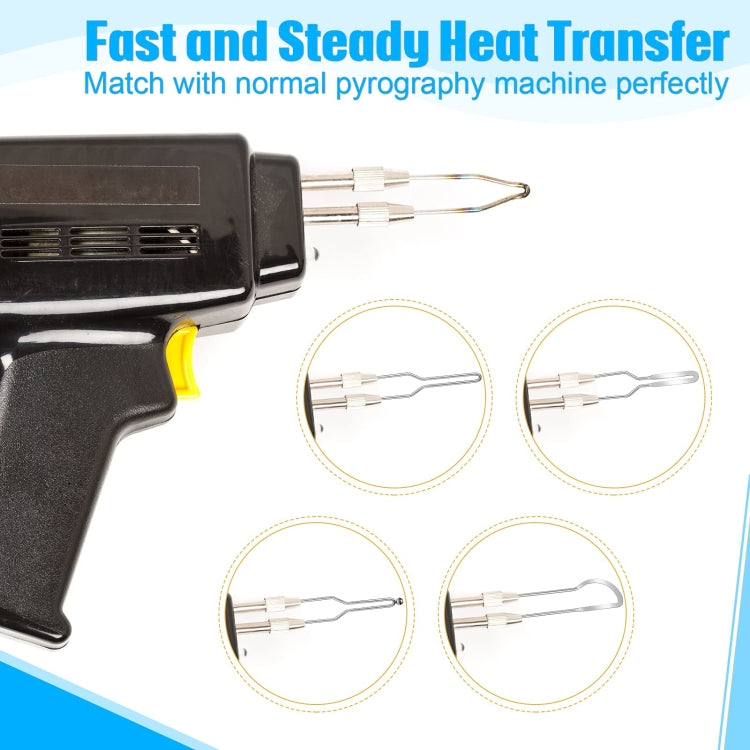 23 In 1 1mm Diameter Wood Burning Wire Nibs for High Impedance Pyrography Machine Accessory - Soldering Iron Tip by PMc TechLife | Online Shopping South Africa | PMc TechLife | Buy Now Pay Later Mobicred