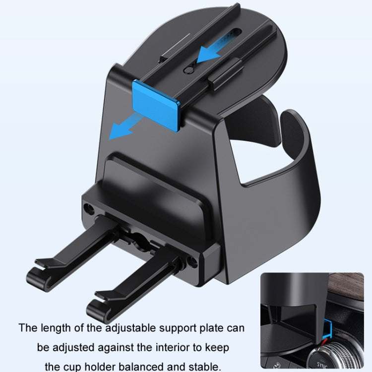 Multifunctional Car Air Conditioner Outlet Cup Holder Ashtray(Black) - free shipping - PMC TechLife - Order now!