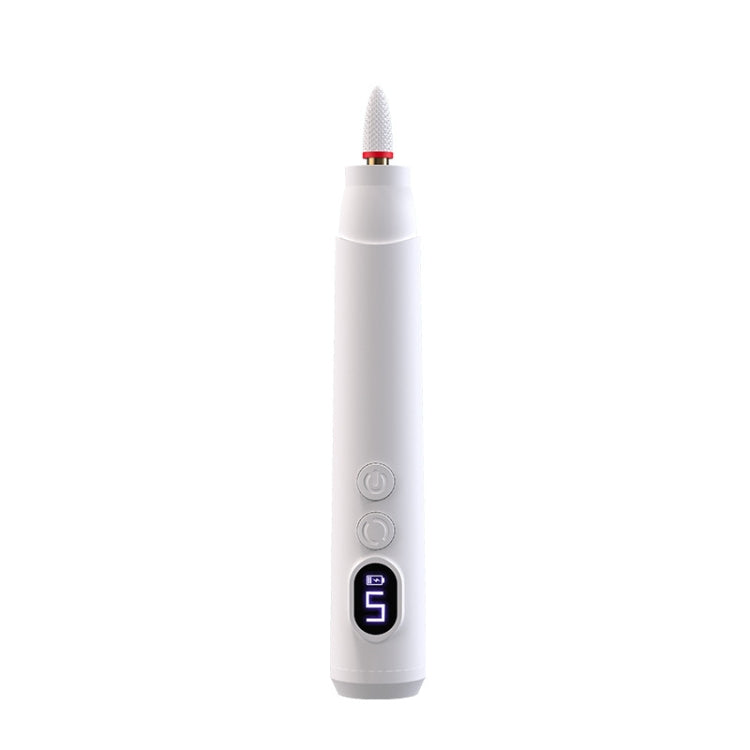 HX-10 LED Digital Display Multifunctional Nail Polisher Polishing and Exfoliating Manicure Tools(White) - Grinding Tools & Accessories by PMC TechLife | Online Shopping South Africa | PMC TechLife | Buy Now Pay Later Mobicred